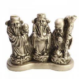 3 Старца наделяют людей счастьем, процветанием и изобилием гипс ХРУПКОЕ