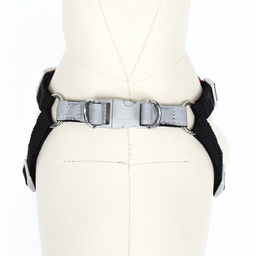 Комплект Sport+, S, поводок 120 x1 ,5 см, ОШ 39-41 см, ОГ 44-48 см, вес животного 7-13 кг, чёрный 9 - Пижон фото 5