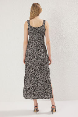 TRENDYOLMILLA K?rm?z? Cicekli Viskon Maxi Dokuma Elbise TWOSS24EL00613  фото 4