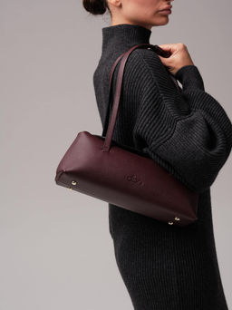 Кожаная сумка Raduy DBR 31127 зимняя вишня  фото 7