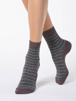 Цена за 2 пары. Носки Удлиненные CONTE COMFORT какао