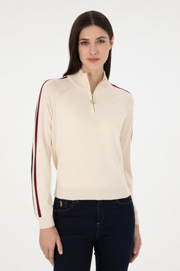 Женский кремовый свитер Неожиданная скидка в корзине - U.s. polo assn фото 10