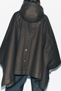 WAXED CAPE WITH CORDUROY COLLAR ZW COLLECTION - Zara фото 4