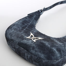 Сумка женская, багет, на молнии, цвет синий - Simaland фото 4