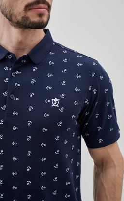 Футболка-поло FJ207-03 d.blue print - Fine joyce фото 8