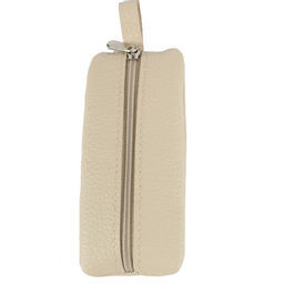 Футляр для ключей Croco-кл-507 (на молнии) натуральная кожа бежевый флотер (28) 265316