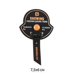 Аппликации пришивные арт.TBY.2430 Trend 7,5х6см, оранжевый уп.10 шт