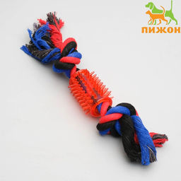 Игрушка тренировочная канатная Зубочистка, 65 г, микс цветов