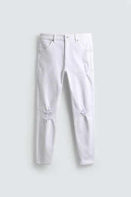 RIPPED SKINNY FIT JEANS - Zara фото 7