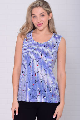 Майка женская 6-217з (мелкая полоска)