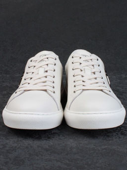 03-P255-2 WHITE Полуботинки спортивные мужские (натуральная кожа)