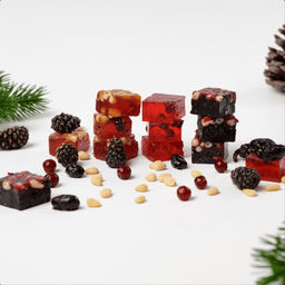 Набор мармелада Таежное ассорти (на ягодах жимолости и кедровым орехом, брусничный, с сосновыми шишками и кедровым орехом) - Абаканские Сласти фото 2