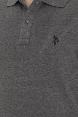 Мужская базовая футболка антрацитового меланжа - U.s. polo assn фото 7