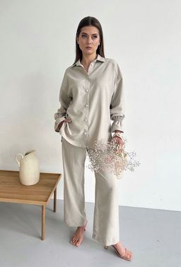 Рубашка AURA 2104-164 серый