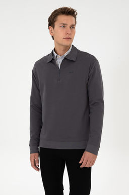 Erkek Gri Sweatshirt