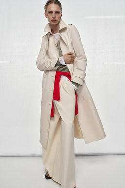 ZW COLLECTION PLEATED WIDE-LEG TROUSERS - Zara фото 12