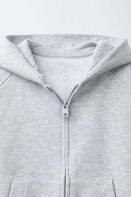 BASIC ZIP-UP SWEATSHIRT - Zara фото 3