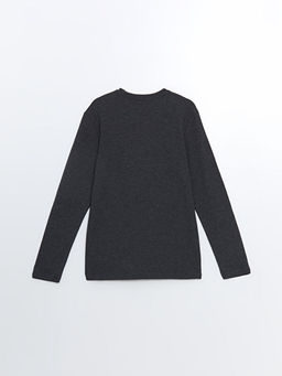 Bisiklet Yaka Uzun Kollu Erkek Sweatshirt - Waikiki фото 2
