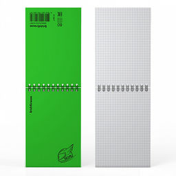 Цена за 5 шт. Блокнот с пластиковой обложкой на спирали ErichKrause Motion, зеленый, A6, 80 листов, клетка  фото 3
