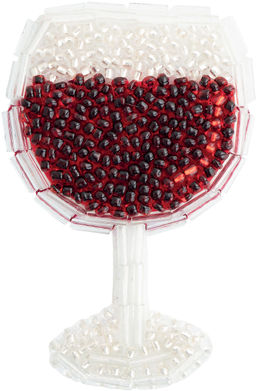 Klart набор для вышивания 10-031 Брошь. Бокал вина 4 х 7 см