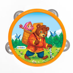 Музыкальная игрушка бубен Машенька и медведь! - Zabiaka фото 4