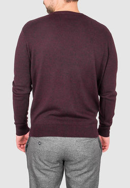 Джемпер мужской GREG G124-DA49 бордо/черный  фото 2