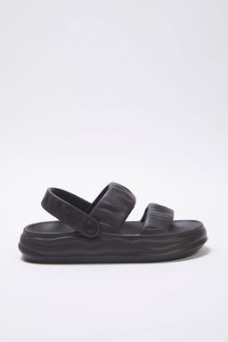 Trendyol Shoes Siyah Cift Bantl? Hafif Taban Kad?n Eva Sandalet Terlik TAKSS25SD00032 - Trendyolmilla фото 6