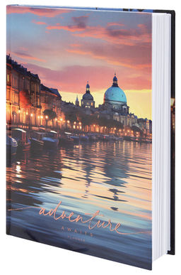 Ежедневник А5 недатированный LITE САНКТ-ПЕТЕРБУРГ 128 л. с дизайном, твердая обложка карто...