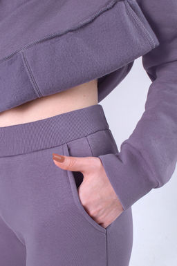 Арт.2901 Костюм женский с начесом 44-52 (5 шт) Цвет:верх- лила, низ- лила - Калинка фото 3