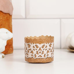 Формы для выпечки кулича бумажные Деко-про «ХВ», набор 9 видов по 1 штуке, одноразовые, разноцветные