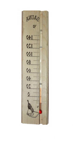 Термометр бытовой для бани и сауны "Сауна", цвет бежевый, 27*6*1,5см