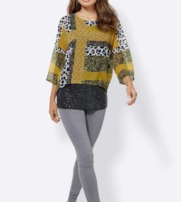 Блузка 2 в 1, желтая - Ashley brooke фото 6