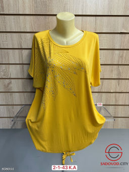 Футболка женская со стразами