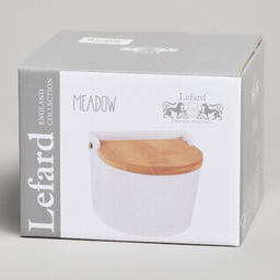 БАНКА ДЛЯ СОЛИ С ДЕР.КРЫШКОЙ LEFARD MUSE 11,5*11*9,5 СМ 450 МЛ  фото 2