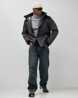 Горнолыжная куртка мужская зимняя темно-серого цвета 7611TC - Mtforce фото 10