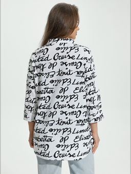 Жанетта туника женская (полоса синий) - Lovetex фото 101