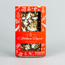 Тёмный шоколад с манго и кокосом, красная коробочка #8