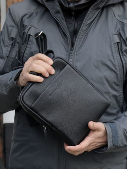 Мужская кожаная сумка Dierhoff ДМ 2042/МХ - Sergio valentini фото 7