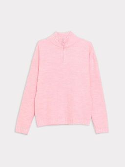 Yar?m Bal?k?? Yaka Basic Uzun Kollu K?z ?ocuk Triko Kazak - Waikiki фото 3