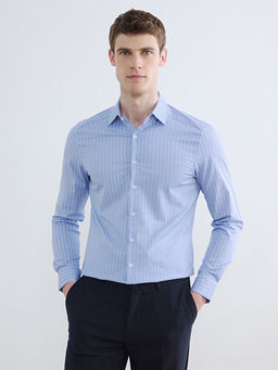 Рубашка мужская slim fit в полоску