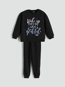 Bisiklet Yaka K?z ?ocuk Pijama Tak?m