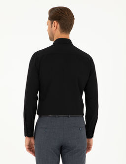 Siyah Arm_rl_ Slim Fit Uzun Kollu G_mlek