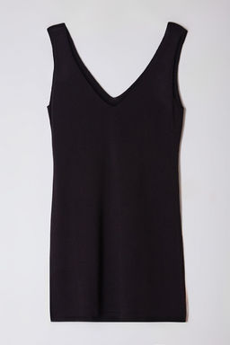 TRENDYOLMILLA Siyah Mini Triko Basic Elbise TWOAW25EL00051  фото 13