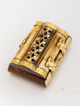 Шкатулка с инкрустацией (кость) №Шк123/2 2шт/уп - Ганг фото 3