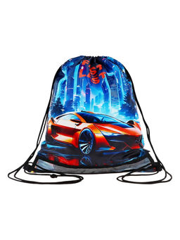 Мешок для обуви deVENTE на шнурке, с сеткой, принтом, размер 47×1×40 см, разноцветный