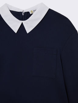 14543 Джемпер для девочек F072.01-3 синий - Смена фото 8