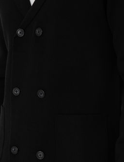 Siyah Slim Fit Y_n Kar___ml_ D__meli Triko H_rka