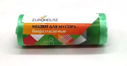 EUROHOUSE Мешки для мусора БИОразлагаемые 30л/30шт, ПНД 6мкм. 50 /9078/