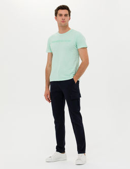 YESIL Slim Fit Bisiklet Yaka T-Shirt