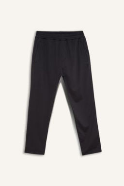 DeFactoFit Sporcu Jogger Esofman Alt? Slim Fit Dar Kesim Standart Paca Skuba Dalg?c Kumas Beli Lastikli Duz Paca